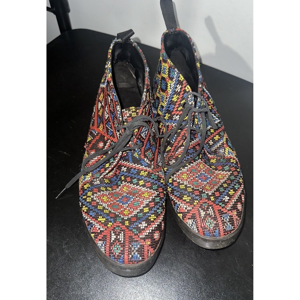 Dr Martens  Daytona Women's Ankle Boot Multicolor Woven Aztec Mosaic Size 10